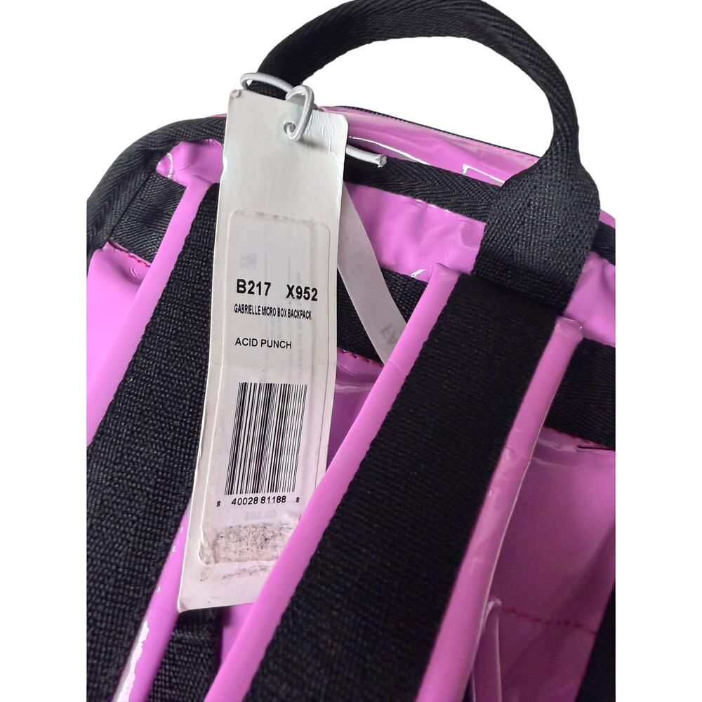 LeSportsac Gabrielle Micro Box Backpack Acid Punch Pink NWT B217 - Picture 5 of 7
